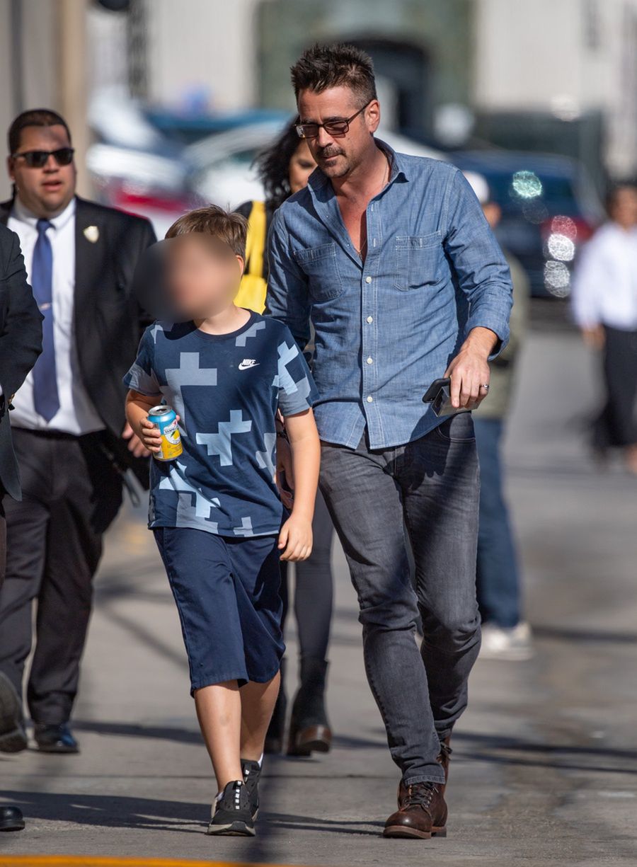 Colin Farrell z synem 