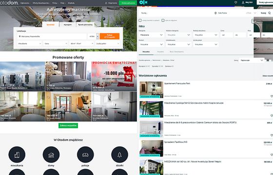 Serwisy o nieruchomościach zyskały 13 proc. użytkowników, tylko OLX i Gratka ze spadkami (TOP10)