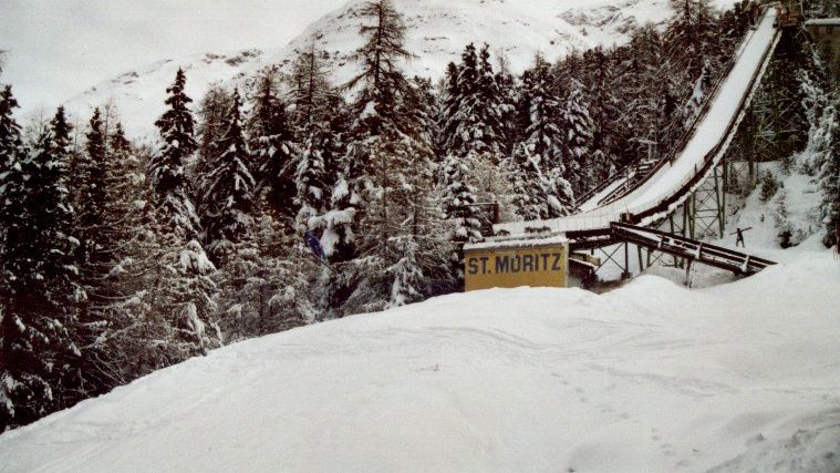 Olimpijska skocznia w Sankt Moritz fot. Von Garry Furrer - Garry Furrer, Swiss-Ski/CC BY-SA 3.0