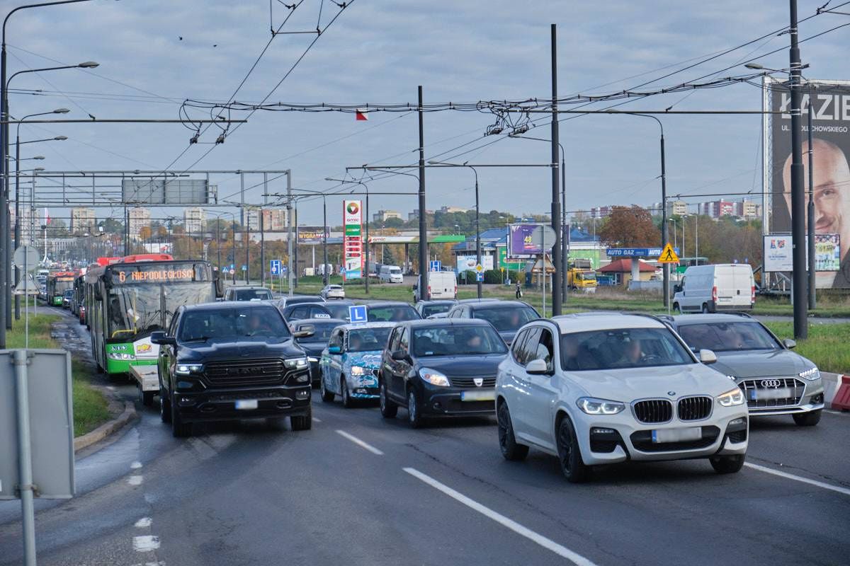 Korek pojazdów na al. Unii Lubelskiej