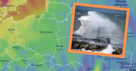 Pogoda zaskoczyła. Potężny wiatr i ogromne fale. Uwaga na deszcz