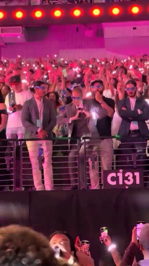 Celine Dion na koncercie zespołu Coldplay