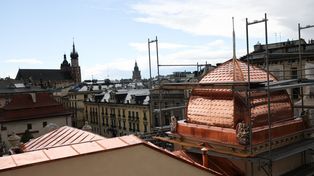 Jedyny taki dach w Polsce. Jeszcze więcej złota na Teatrze Słowackiego w Krakowie