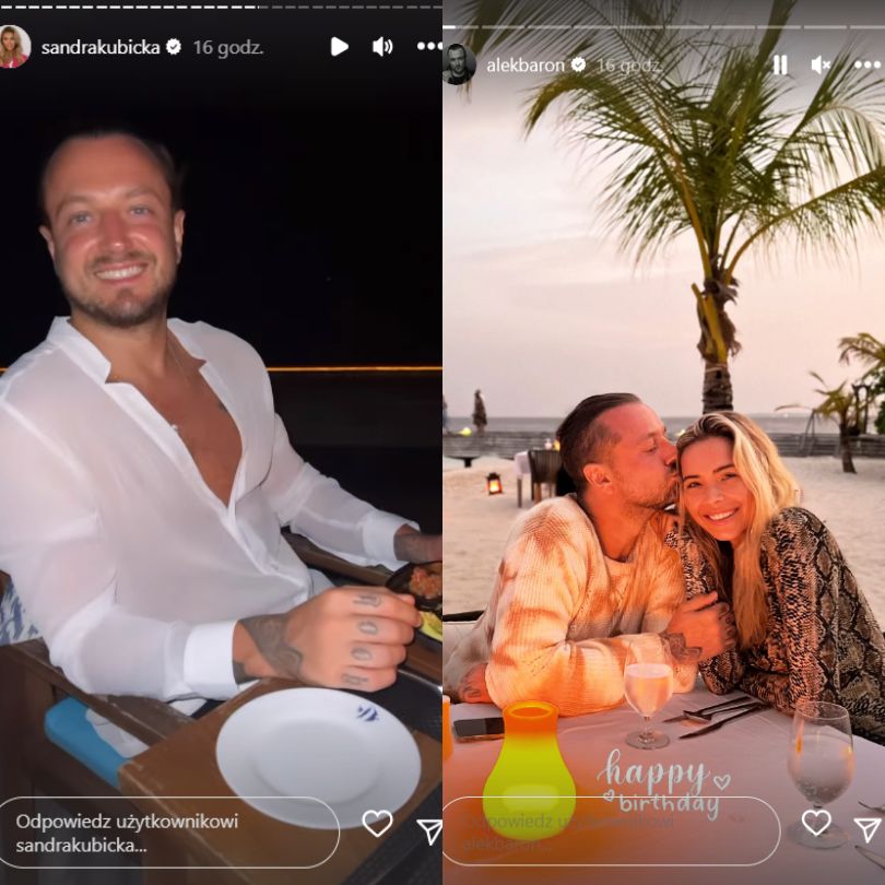 Tak Sandra Kubicka świętowała urodziny. Baron zadbał o romantyczny nastrój