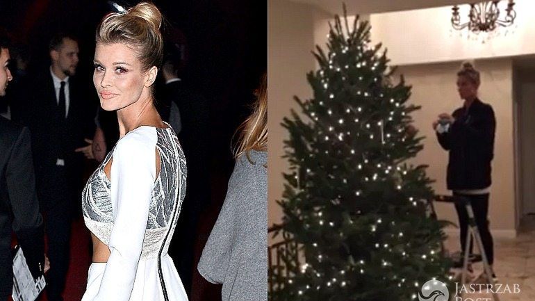 Joanna Krupa ubiera choinkę