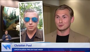 Christian Paul, "amerykański projektant mody" z "Wiadomości", zabrał głos
