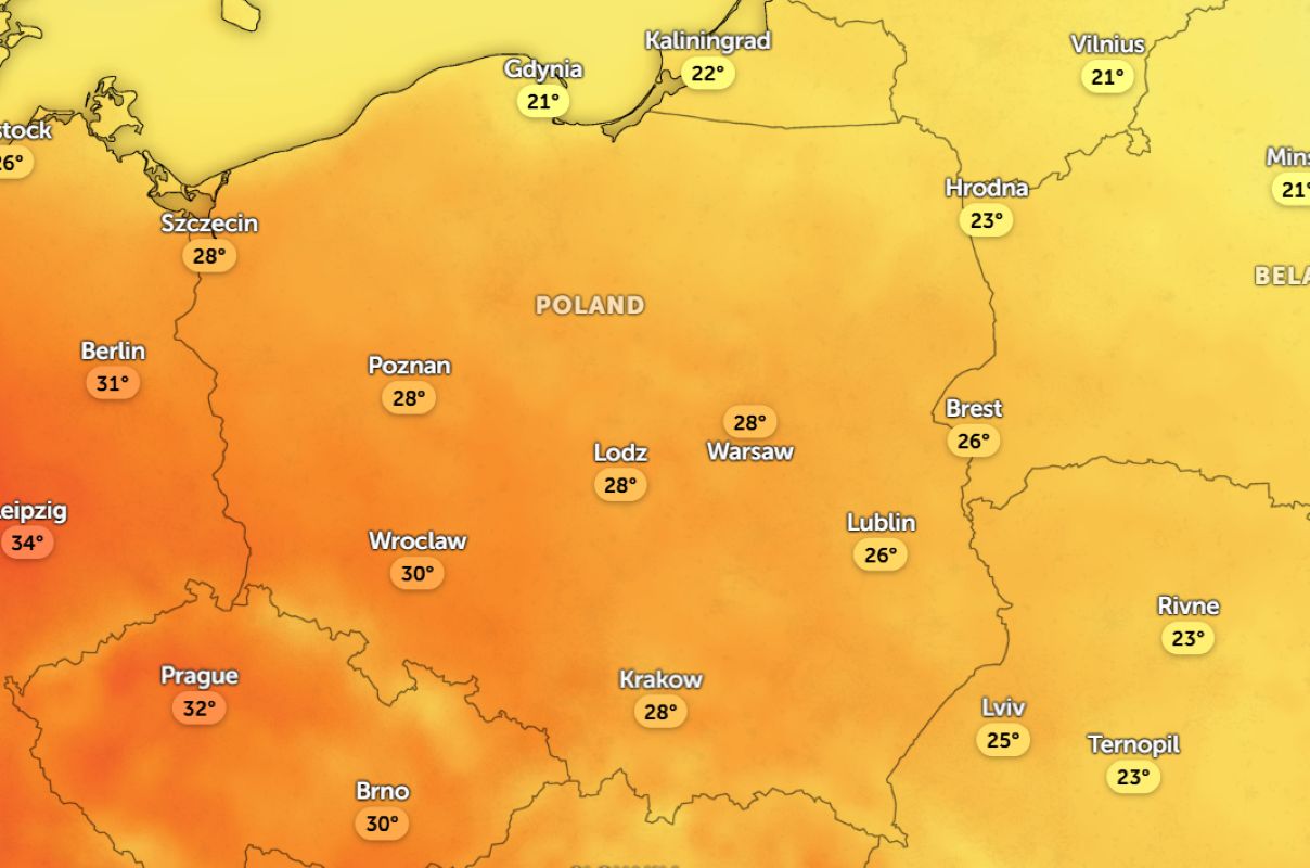Wyż rozciąga się nad Polską. Temperatury wystrzelą