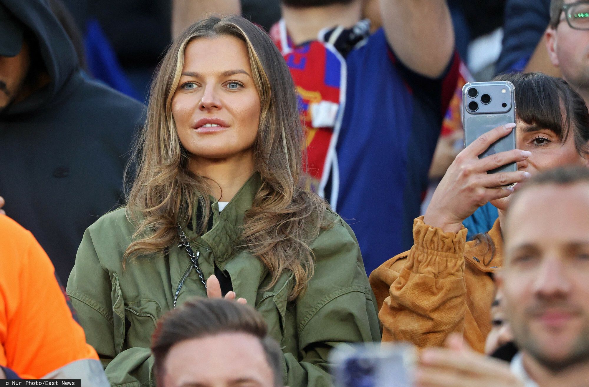 Anna Lewandowska na meczu FC Barcelona - Newcastle United