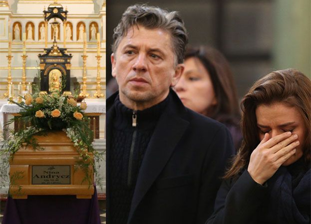 Urbańska i Józefowicz na pogrzebie Niny Andrycz (ZDJĘCIA)