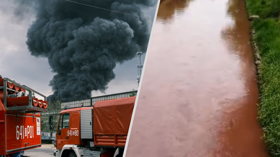 Pożar składowiska materiałów chemicznych w Siemianowicach Śląskich 