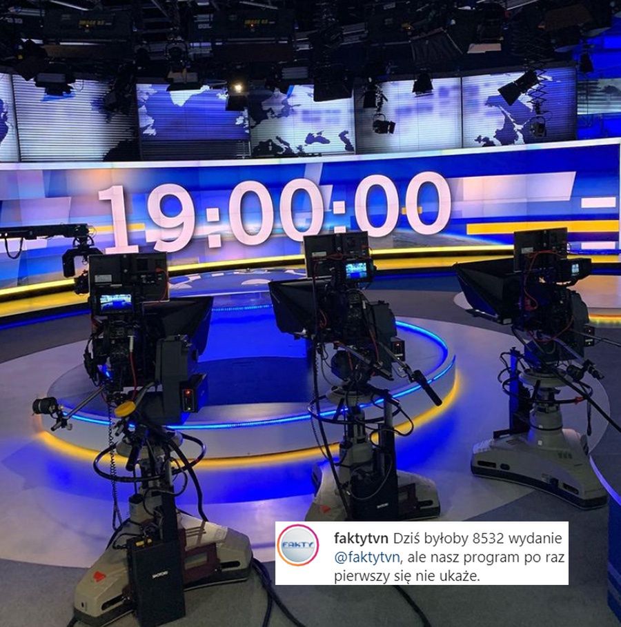 TVN po raz pierwszy w historii nie wyemitował "Faktów"