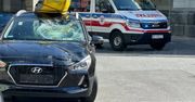 Warszawa: Potrącenie dostawcy jedzenia na rowerze w Śródmieściu. Kierujący jednośladem trafił do szpitala.