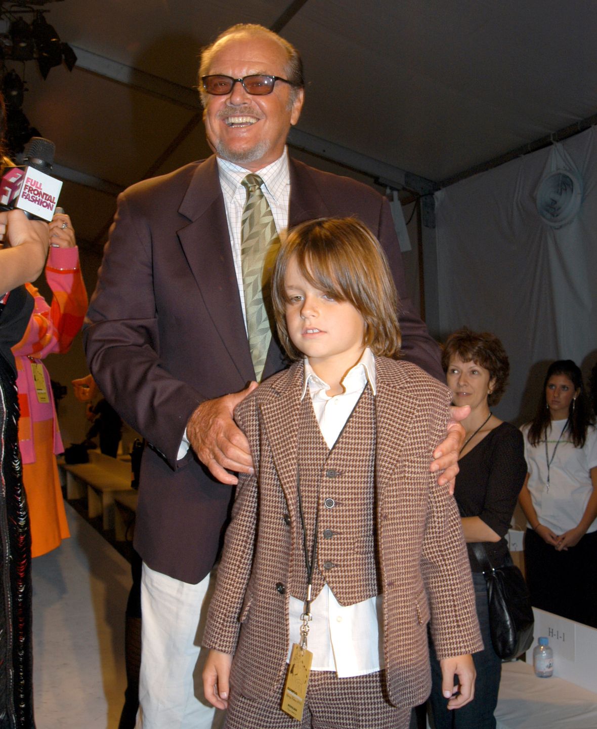 Jack Nicholson i jego wnuk Sean w 2005 r.