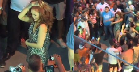 Rihanna otoczona przez fanów na Kubie. Tańczy na ulicy!