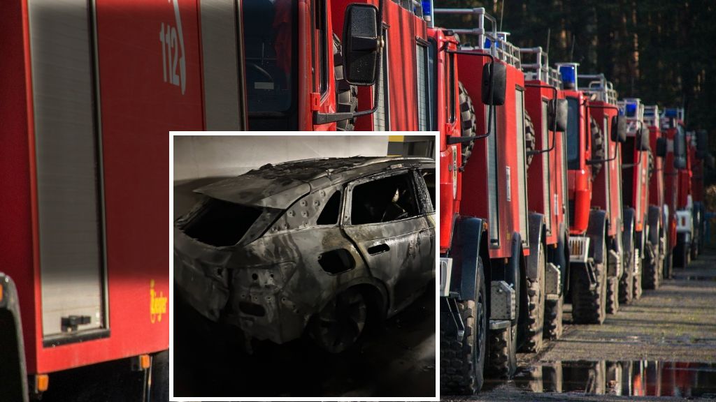 Pożar "elektryka". Stał w podziemnym garażu