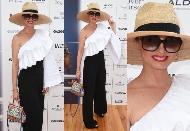 Elegancka Kasia Sokołowska na "polskim Ascot"