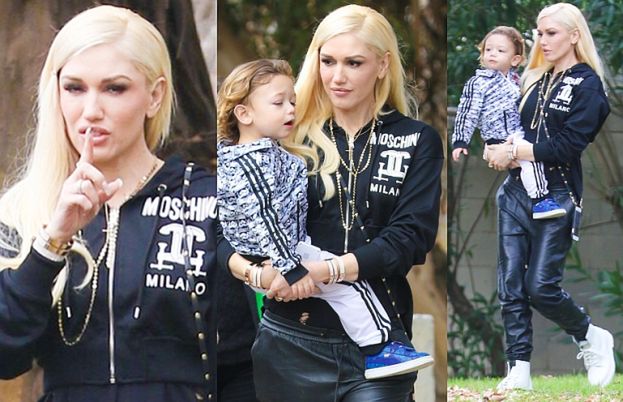 Gwen Stefani gra z najmłodszym synem w koszykówkę (ZDJĘCIA)