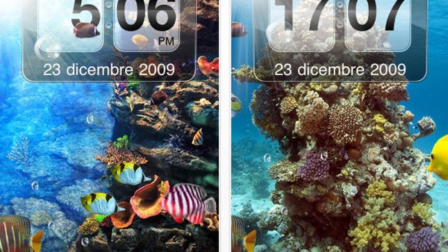 Zegarowe akwarium dla iPhone'a 1
