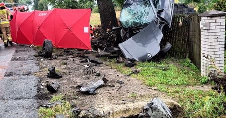 Mężczyzna nie żyje, żona z dzieckiem ranni. Tragedia pod Częstochową