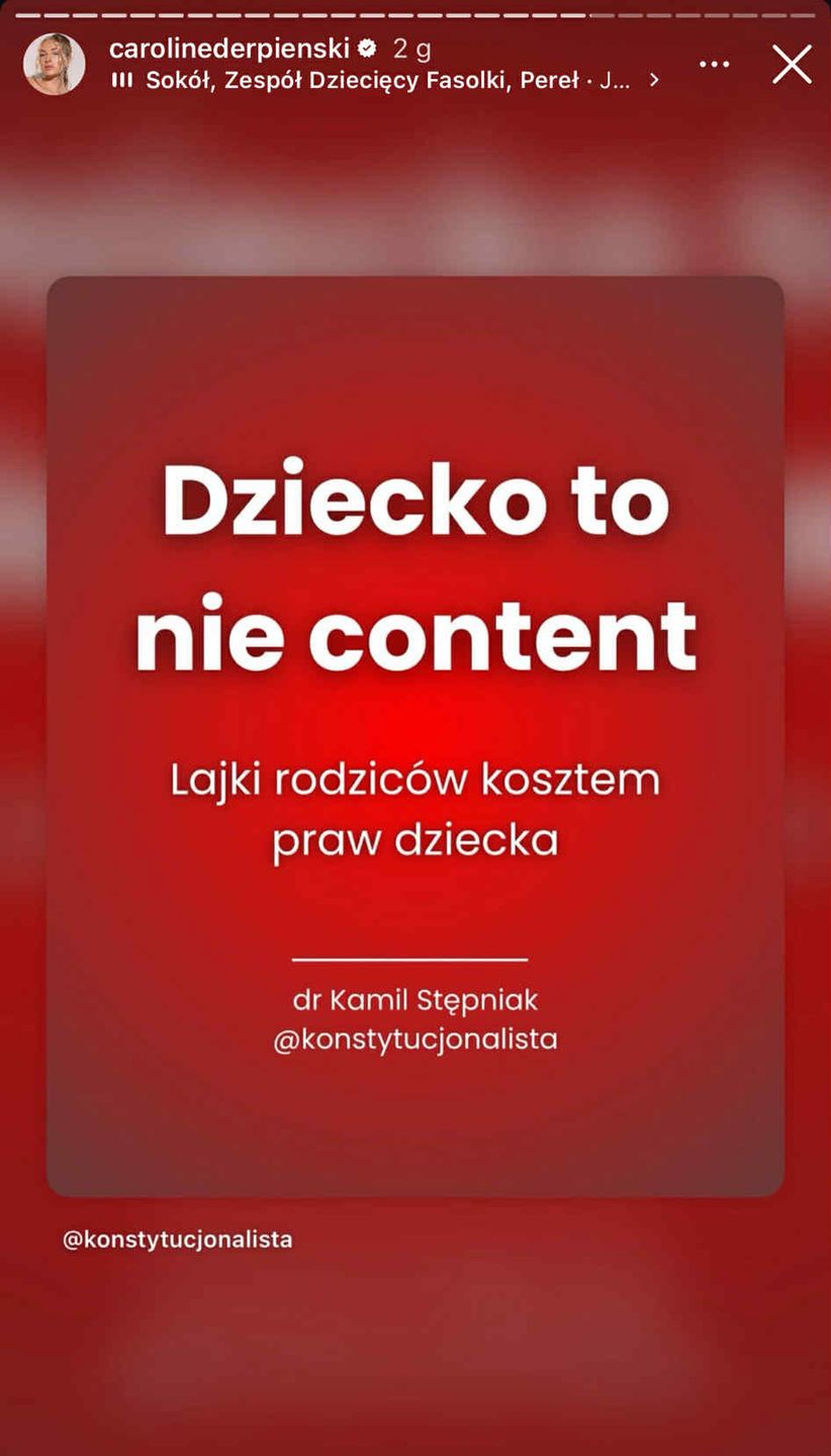 Caroline Derpienski krytykuje Andziaks