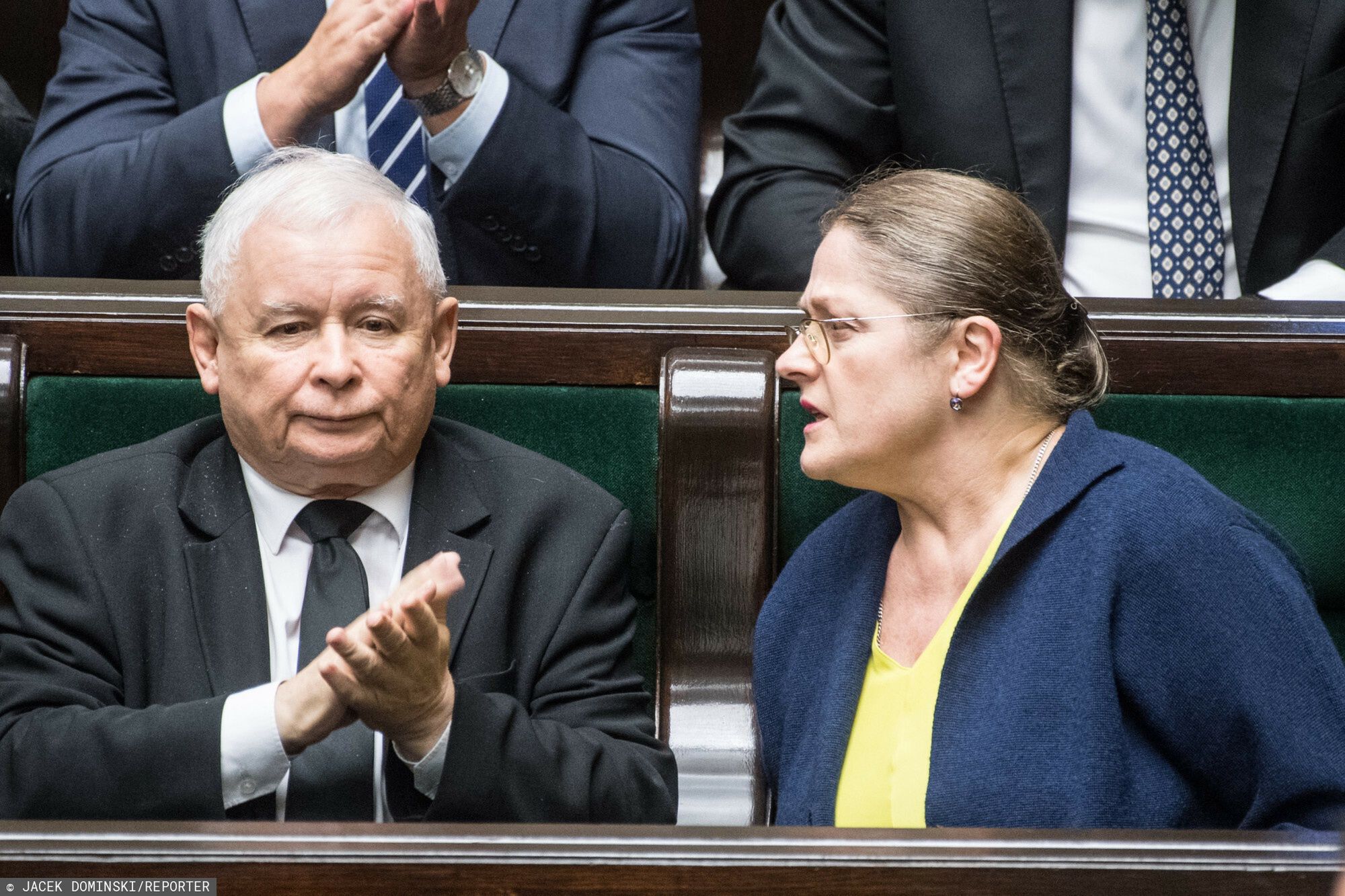 Krystyna Pawłowicz i Jarosław Kaczyński