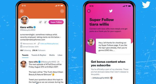 Twitter uruchamia nową funkcję Super Follows. Za dostęp do niektórych treści trzeba będzie płacić