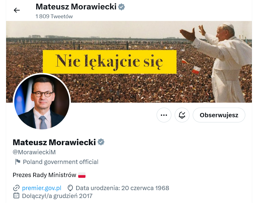 Profil Mateusza Morawieckiego