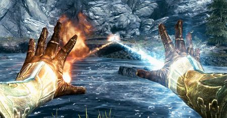 Wirtualna magia w Skyrim. Możesz rzucać zaklęcia siłą umysłu