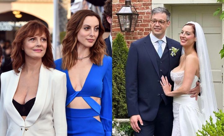 Internauci są ZGORSZENI suknią ślubną córki Susan Sarandon: "Jak można tak świecić piersiami?!". 39-latka zareagowała