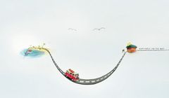 Seria zabawnych obrazków promuje McDonald's drive-through