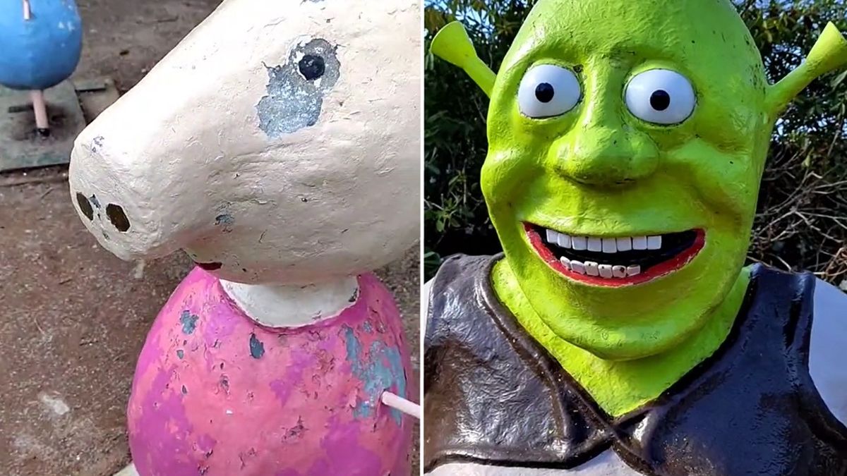 Peppa i Shrek jak z koszmaru