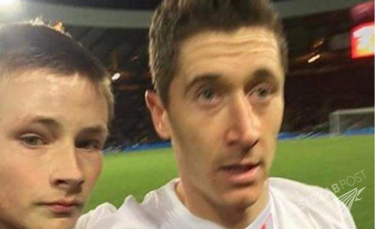 Seflie z Robertem Lewandowskim