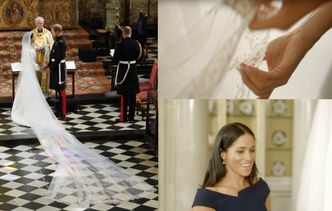 Meghan Markle wszyła w swoją suknię ślubną kawałek ubrania z pierwszej randki z Harrym!