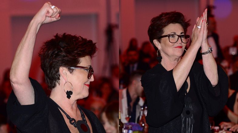 Jolanta Kwaśniewska na gali "Osobowości i Sukcesy"
