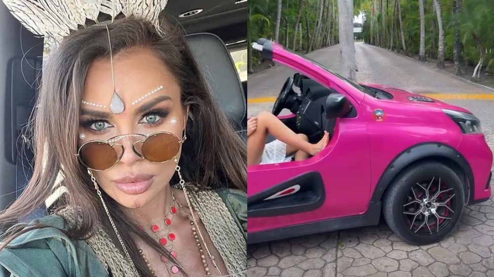 Natalia Siwiec korzysta z nietypowego pojazdu do jazdy po plaży