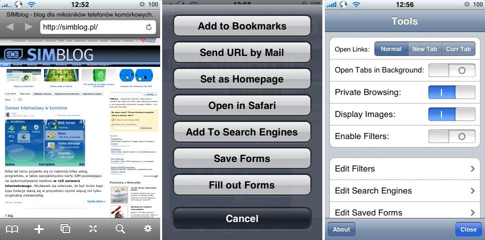 AppStore, iPhone i przeglądarki WWW - która najlepsza? 3