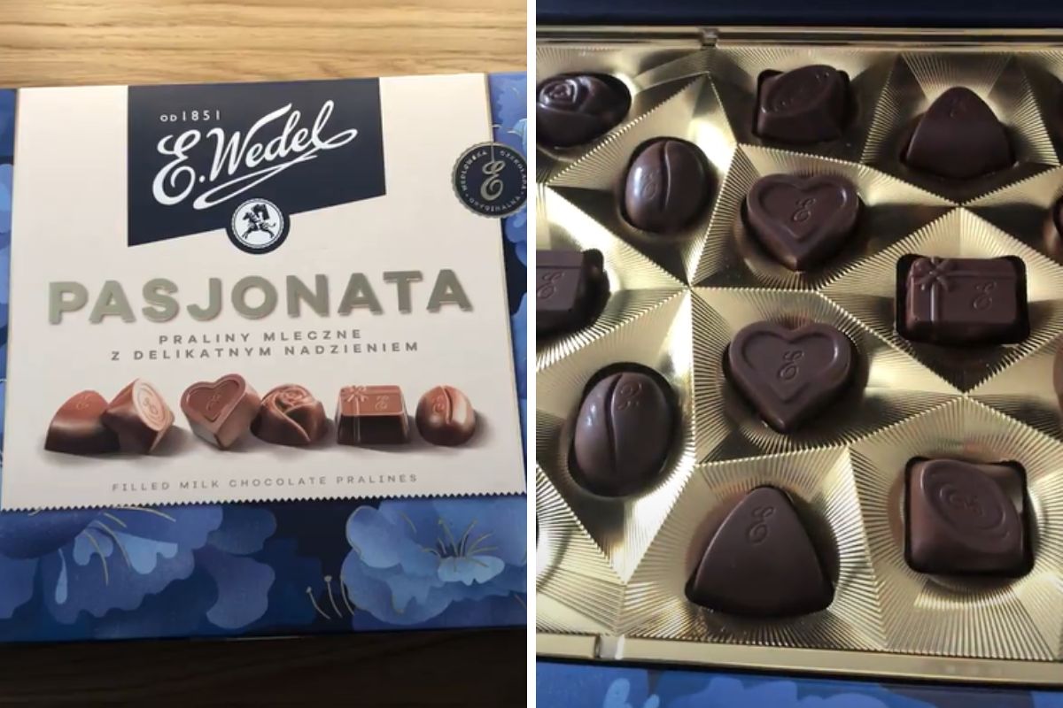 Bombonierka Pasjonata jako jedyna otwierała się zupełnie inaczej