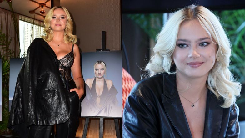 DRAPIEŻNA Natalia Nykiel w koronce wdzięczy się na prezentacji nowego singla 