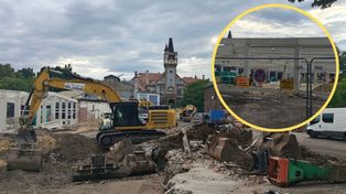 Nowy sklep Kaufland w Sosnowcu. Prace w miejscu dawnej przędzalni nabrały rozpędu! Czy dyskont powstanie szybciej? Zobacz ZDJĘCIA z budowy