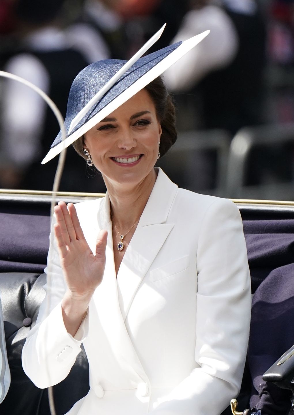Księżna Kate podczas pierwszego dnia platynowego jubileuszu królowej Elżbiety II 