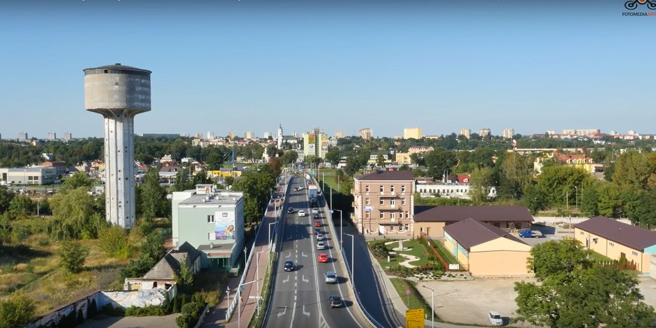 Powiat ostrowiecki z lotu ptaka
