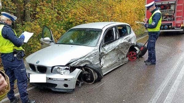 Wypadek z udziałem BMW