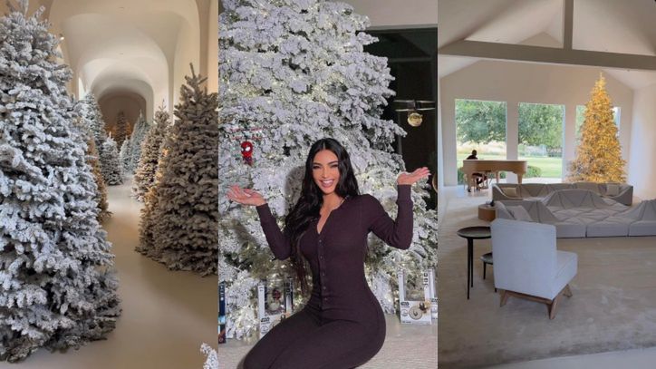 Kim Kardashian zrobiła sobie na święta ZIMOWY LAS w swojej posiadłości