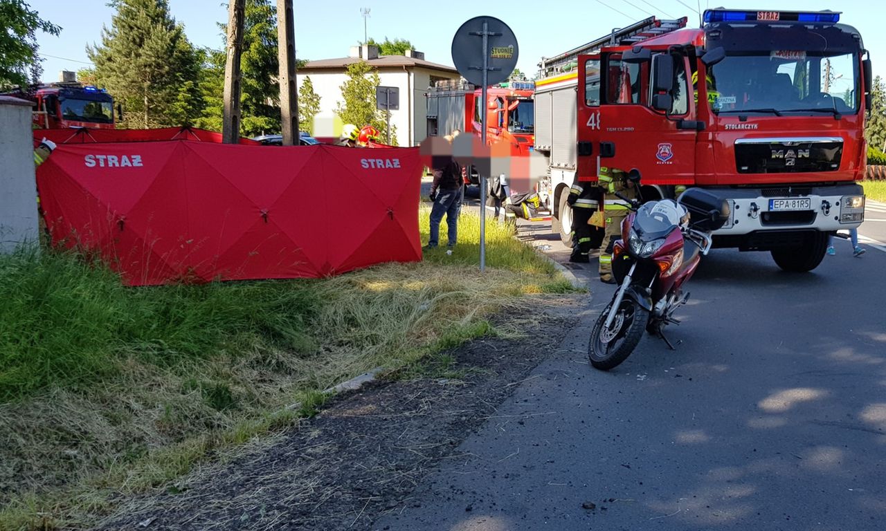 Łódzkie. Wypadek rowerzystki. Kobieta nie żyje