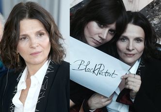 Juliette Binoche poparła Czarny Protest! "To nie jest demokracja, to jest dyktatura" (ZDJĘCIA)