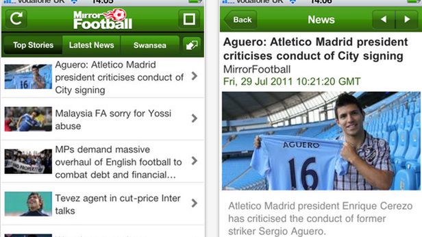 Mirror Football – darmowa aplikacja dla miłośników Premier League [wideo] 1