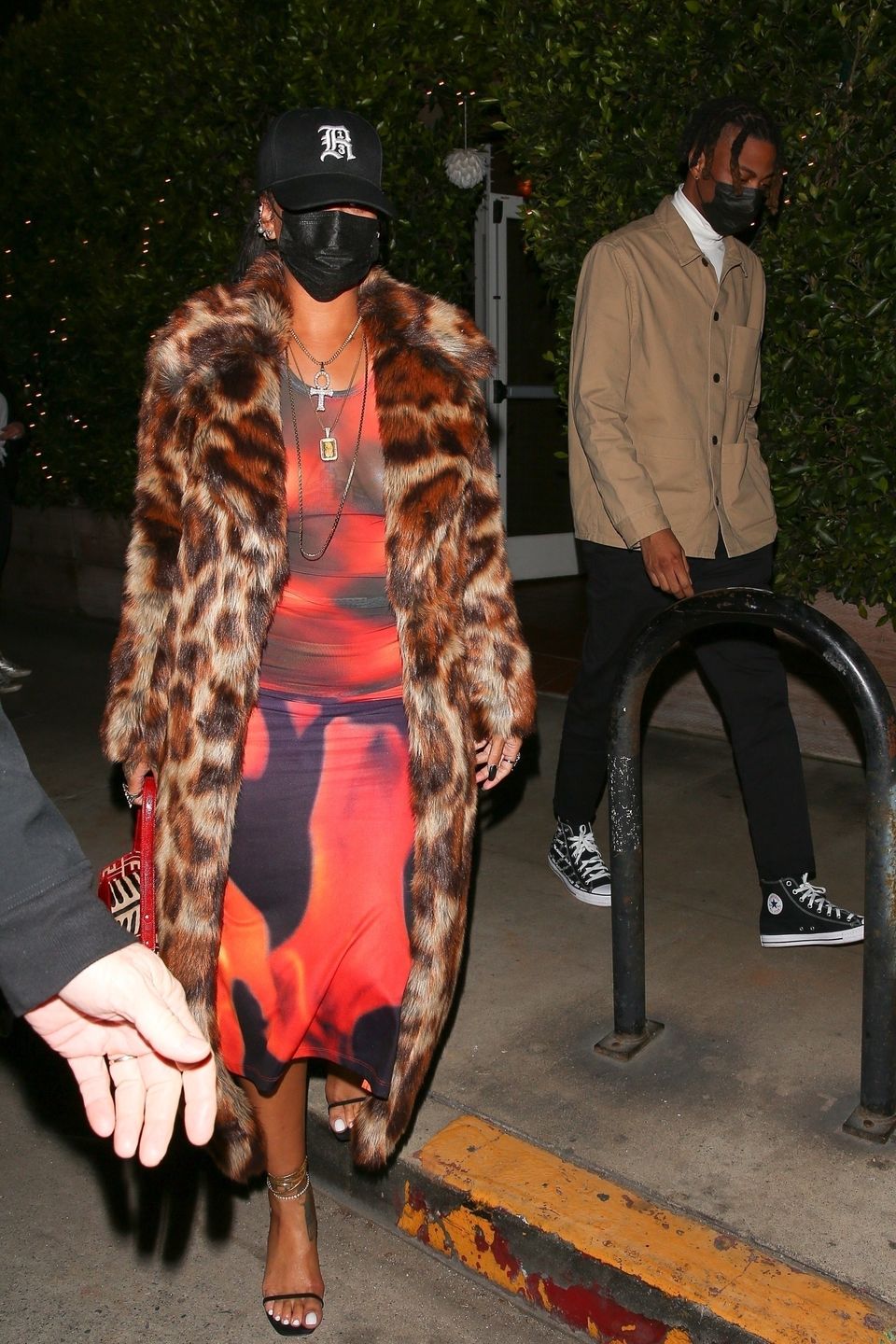 Rihanna w drodze do restauracji