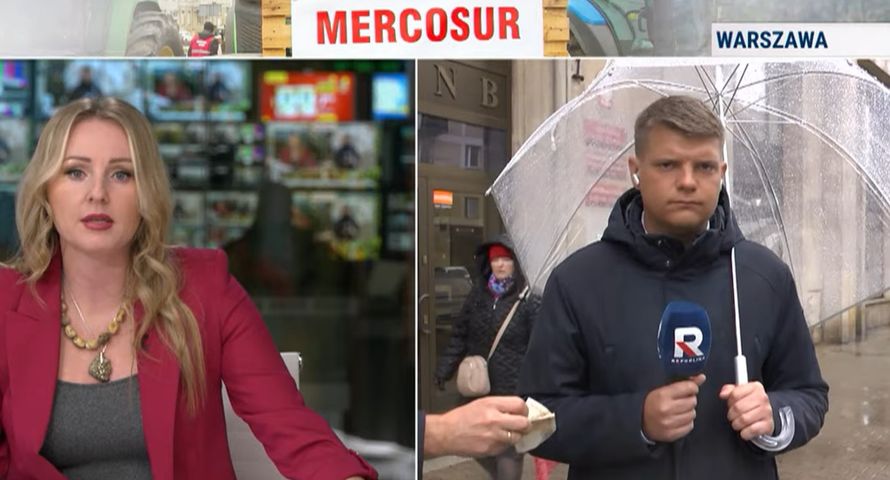 Pieniądze do kieszeni reportera. Incydent podczas relacji w Republice