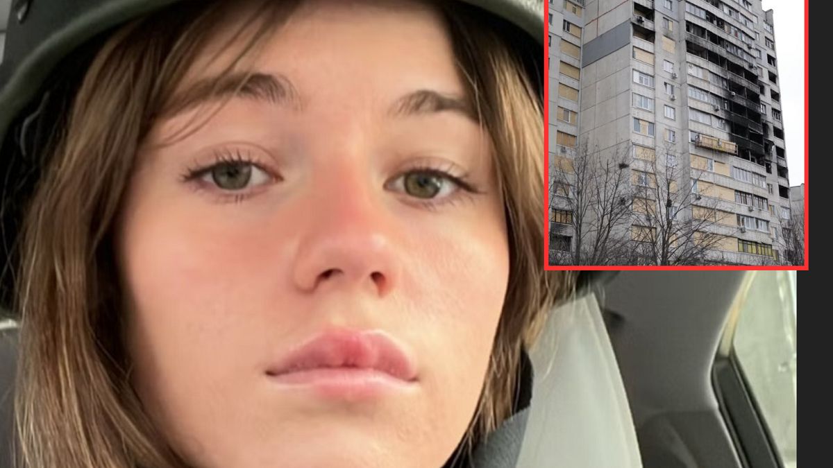 Nastolatka wróciła po roku wojny do swojego mieszkania w Ukrainie. Autor: Jam Press/Anna Malygon