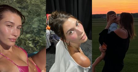 Hailey Bieber korzysta z lata na całego: bikini time, zachody słońca z synkiem i słodkie grzeszki. Fajnie ma? (ZDJĘCIA)